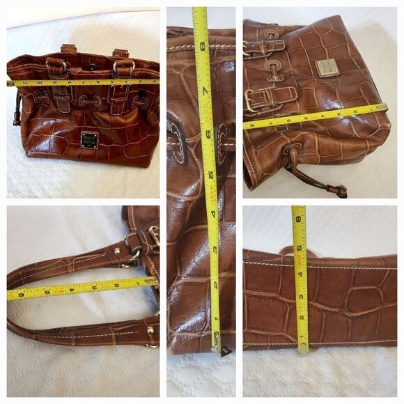 Dooney & Bourke Medium Chiara Brown Leather Handbag - Picture 13 of 13